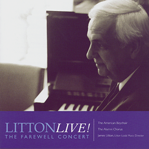 black and white photo of James Litton at a piano.